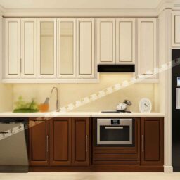 Tủ Bếp MDF Cổ Điển