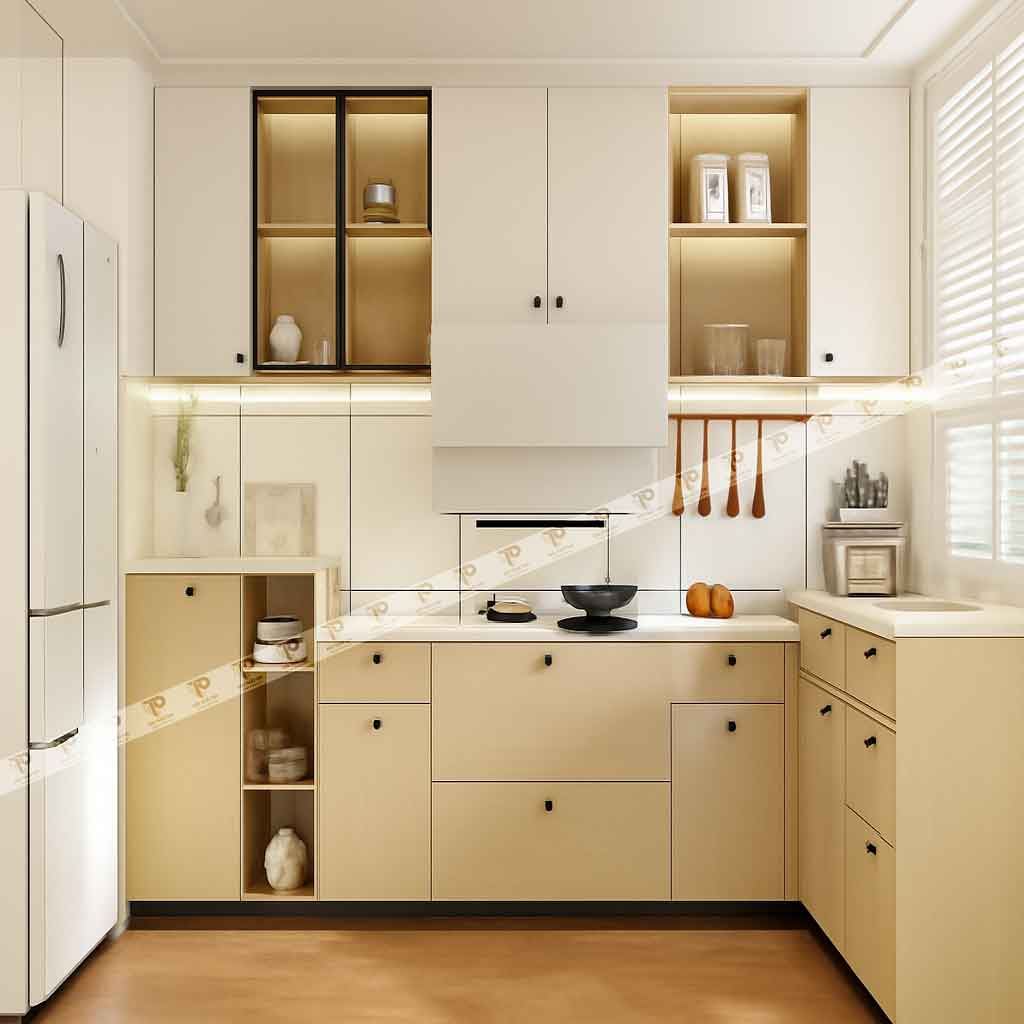 Tủ bếp MDF hiện đại